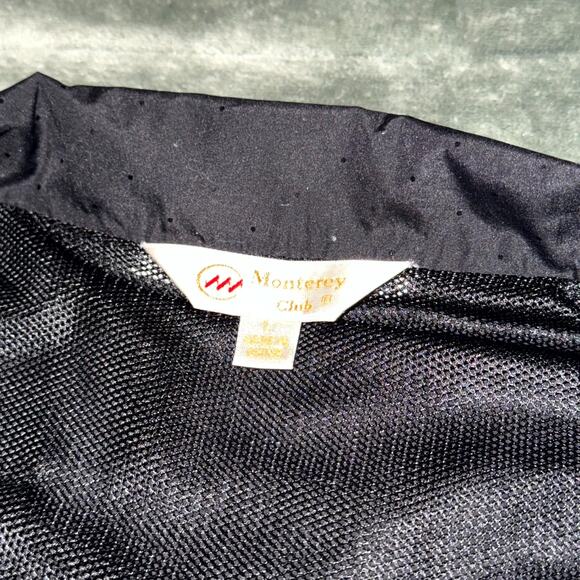 Monterey Club Vest Women’s Large Black Sleeveless Pockets Full Zip Outerwear - Picture 4 of 9